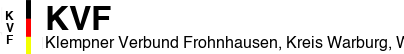 Klempner Verbund Frohnhausen, Kreis Warburg, Westfalen