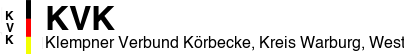 Klempner Verbund Körbecke, Kreis Warburg, Westfalen