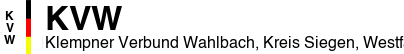 Klempner Verbund Wahlbach, Kreis Siegen, Westfalen